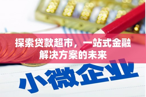 双柏探索贷款超市，一站式金融解决方案的未来