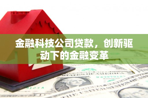双柏金融科技公司贷款，创新驱动下的金融变革