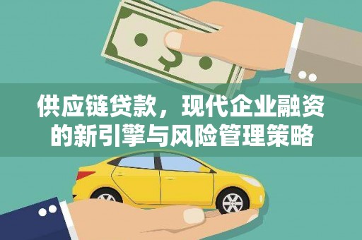 双柏供应链贷款，现代企业融资的新引擎与风险管理策略
