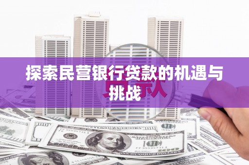 双柏探索民营银行贷款的机遇与挑战