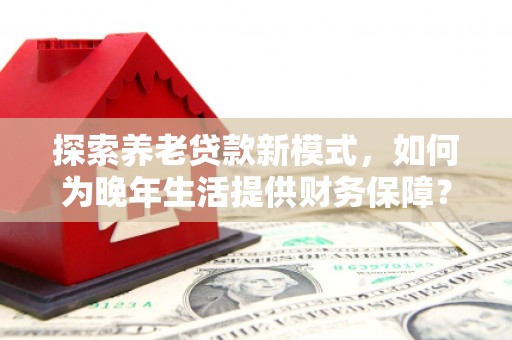 双柏探索养老贷款新模式，如何为晚年生活提供财务保障？