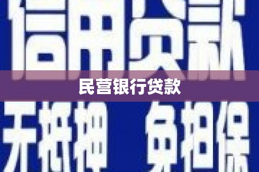 双柏民营银行贷款