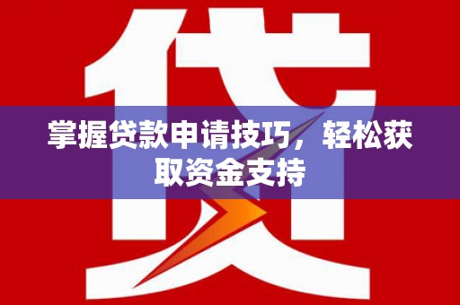 双柏掌握贷款申请技巧，轻松获取资金支持