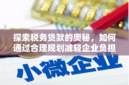 双柏探索税务贷款的奥秘，如何通过合理规划减轻企业负担