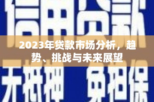 双柏2023年贷款市场分析，趋势、挑战与未来展望
