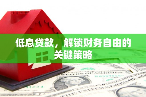 双柏低息贷款，解锁财务自由的关键策略