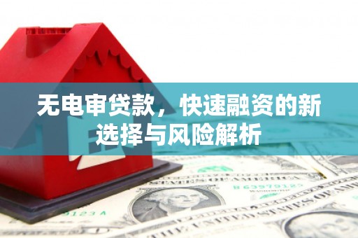 双柏无电审贷款，快速融资的新选择与风险解析