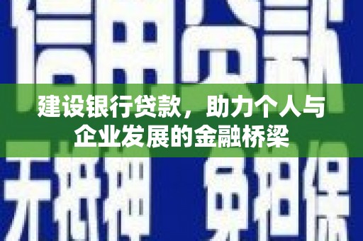 双柏建设银行贷款，助力个人与企业发展的金融桥梁