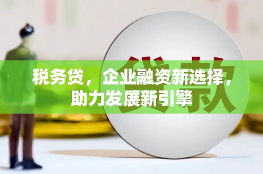双柏税务贷，企业融资新选择，助力发展新引擎