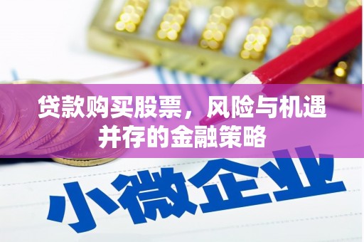双柏贷款购买股票，风险与机遇并存的金融策略