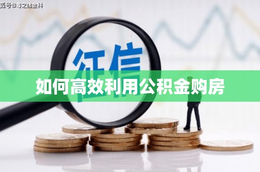 双柏如何高效利用公积金购房