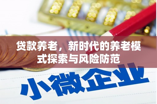 双柏贷款养老，新时代的养老模式探索与风险防范